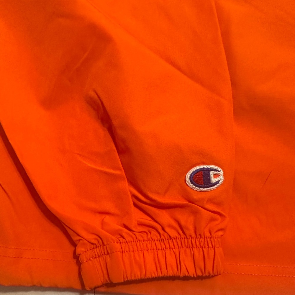NWT Champion FedEx Mens Large Orange Half Zip Hooded Windbreaker Outdoor Jacket - Picture 10 of 10